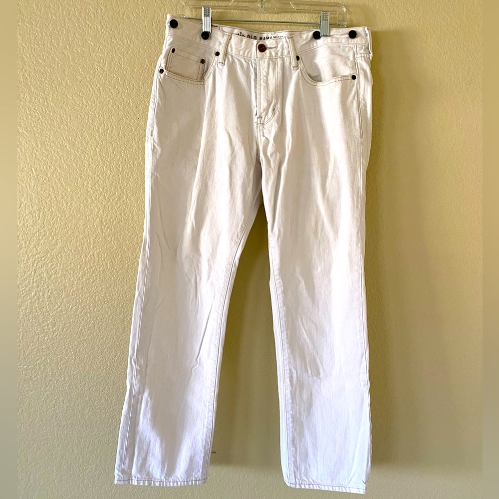 Mens Old Navy Premium Denim Pants with Suspender Buttons